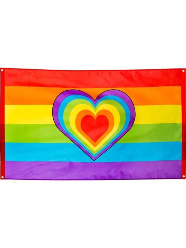 Pride regenboog thema vlag