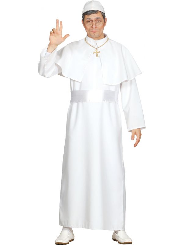 Priester kostuum wit