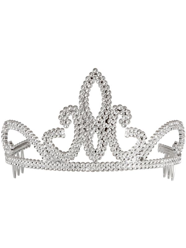 Prinsesjes tiara zilver