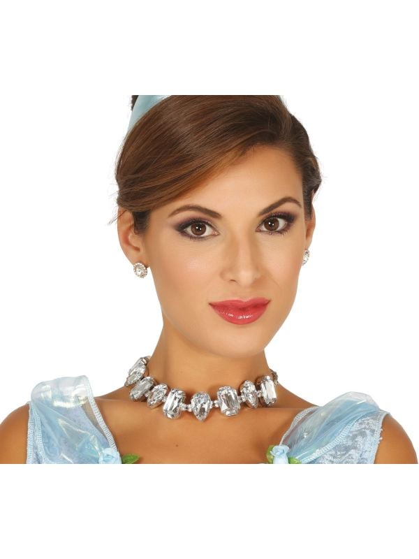 Prinsessen diamant ketting