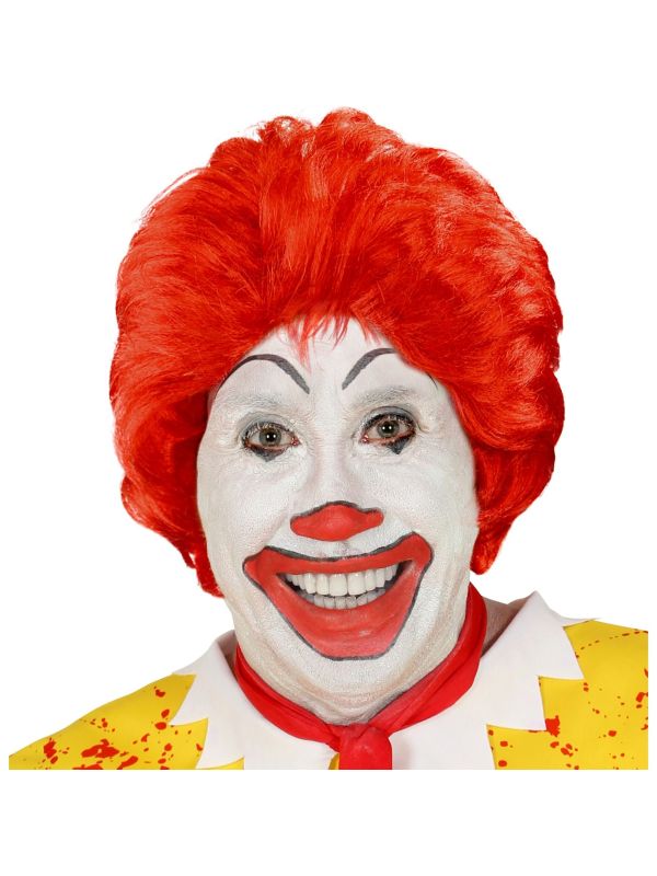 Pruik Ronald Mcdonald rood