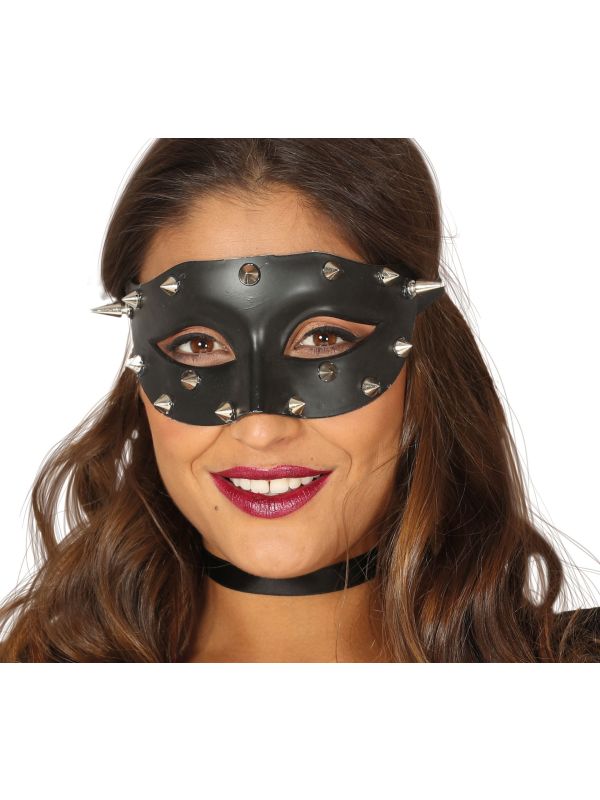 Punk oogmasker met studs