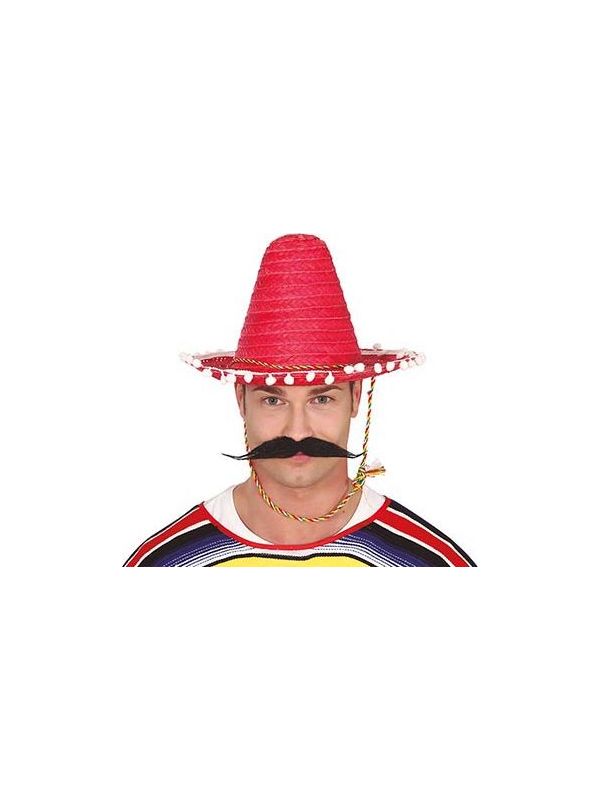 Puntige sombrero rood