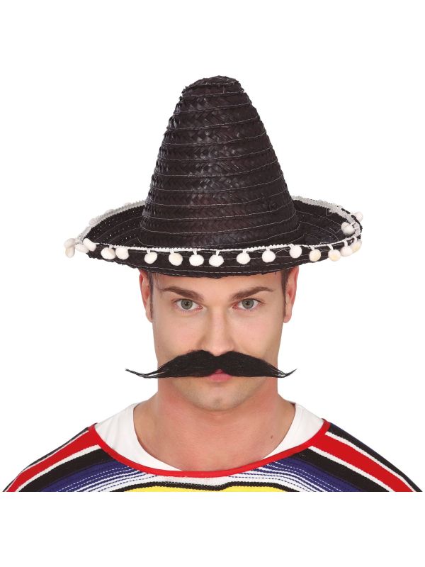 Puntige sombrero zwart main product photo