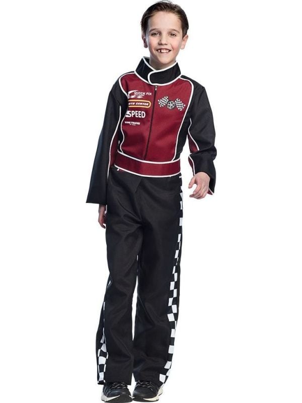 Race outfit jongens zwart