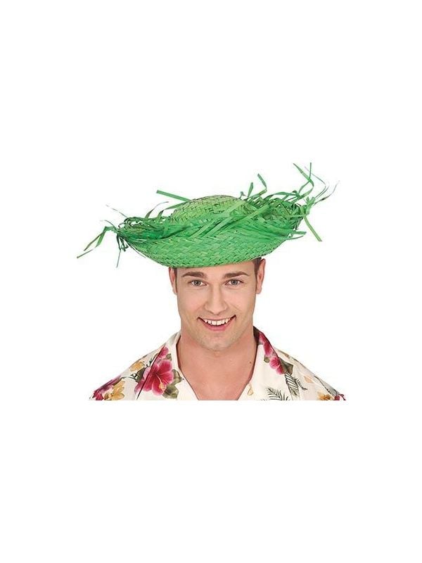 Rafelige strohoed groen main product photo