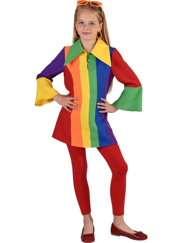 Rainbow jurk meisje main product photo
