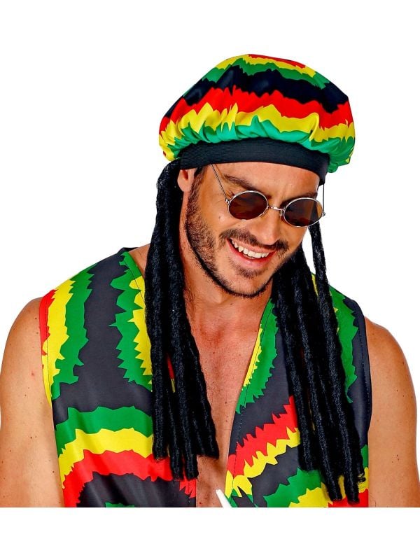 Rasta muts met vlechten