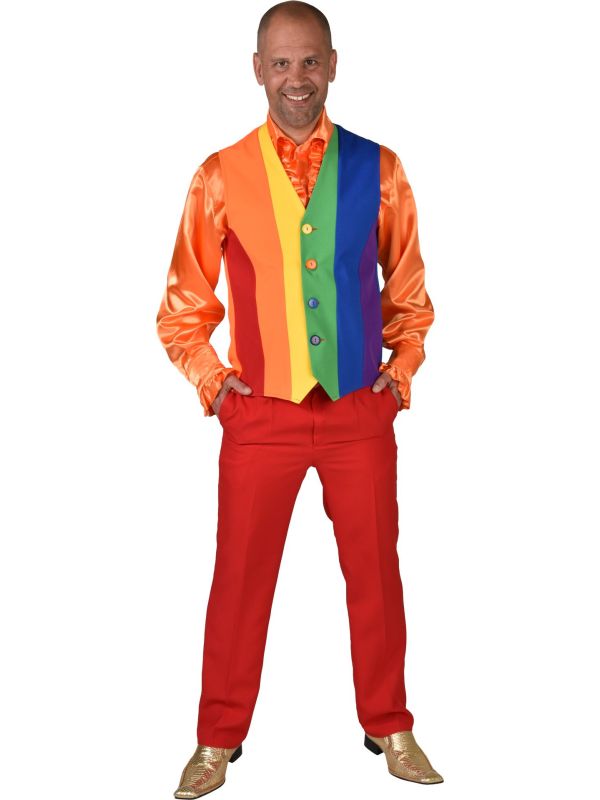 Regenboog gilet man main product photo