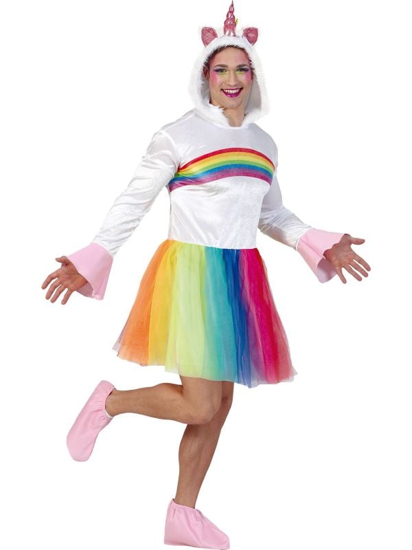 Regenboog jurkje outfit volwassenen