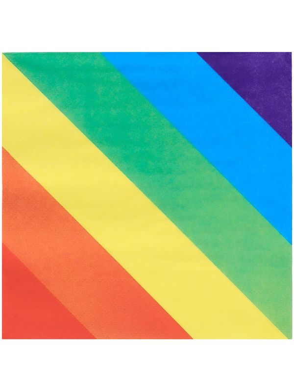 Regenboog papieren servetten gaypride 20 stuks