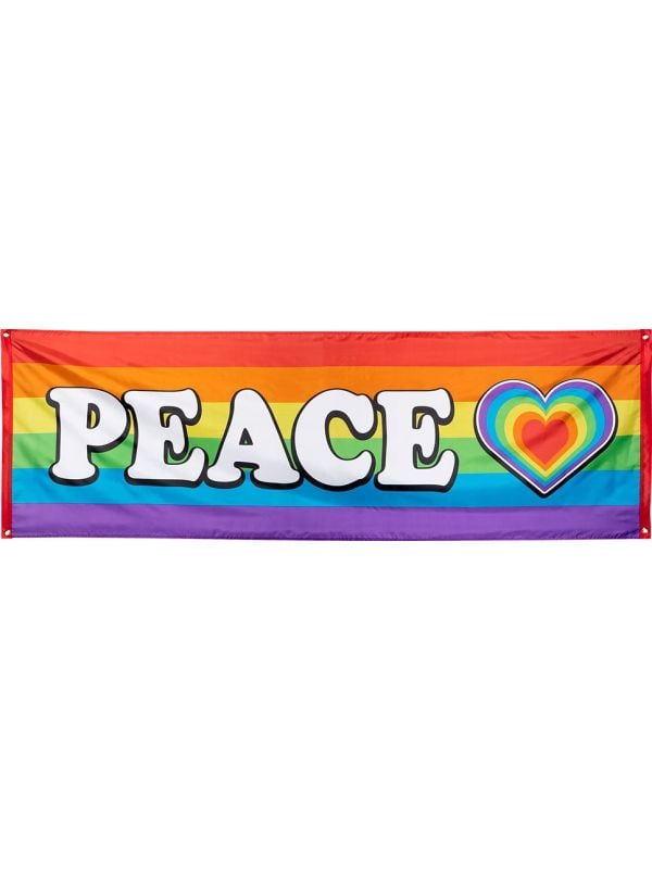 Regenboog peace banner gaypride