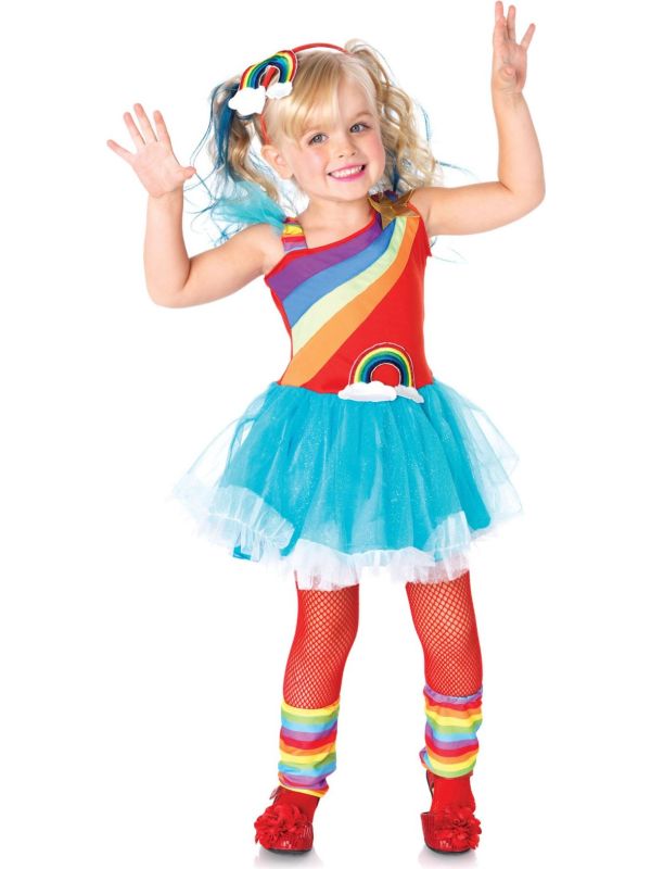 Regenboog sprookjes jurk main product photo