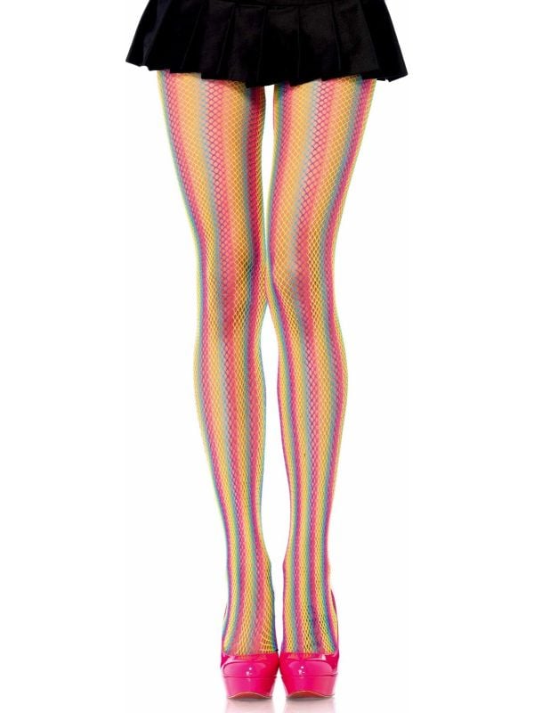 Regenboog visnet panty