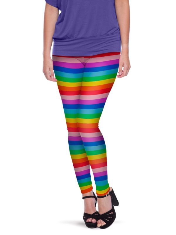 Regenboogkleurige legging dames main product photo