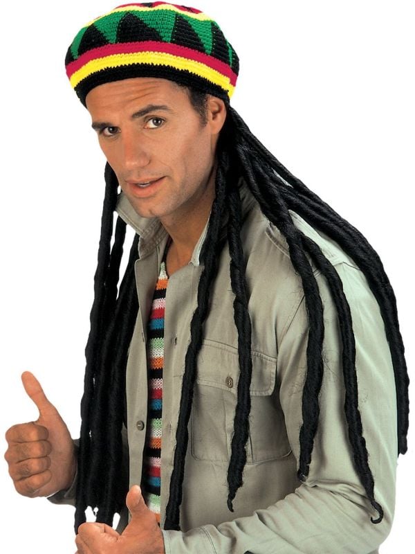 Reggae muts met dreadlocks