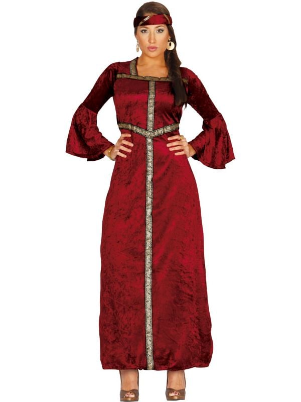 Renaissance jurk rood