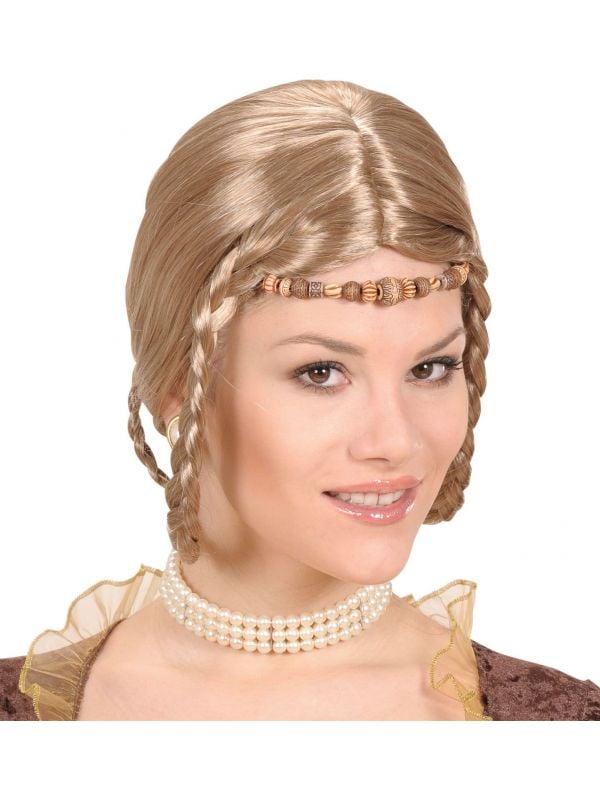Renaissance prinses pruik blond