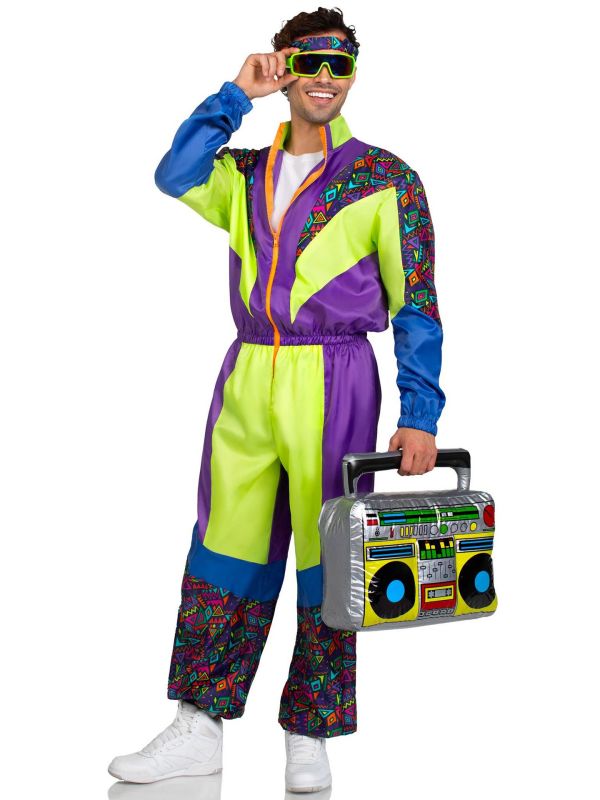 Retro 80s kleurrijk skipak voor heren main product photo