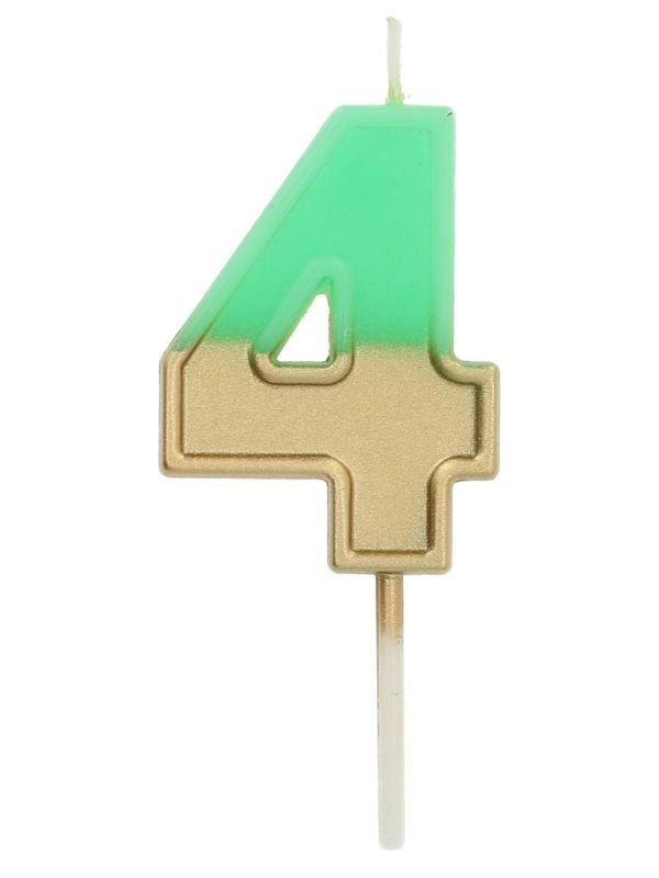 Retro groen cijferkaars 4