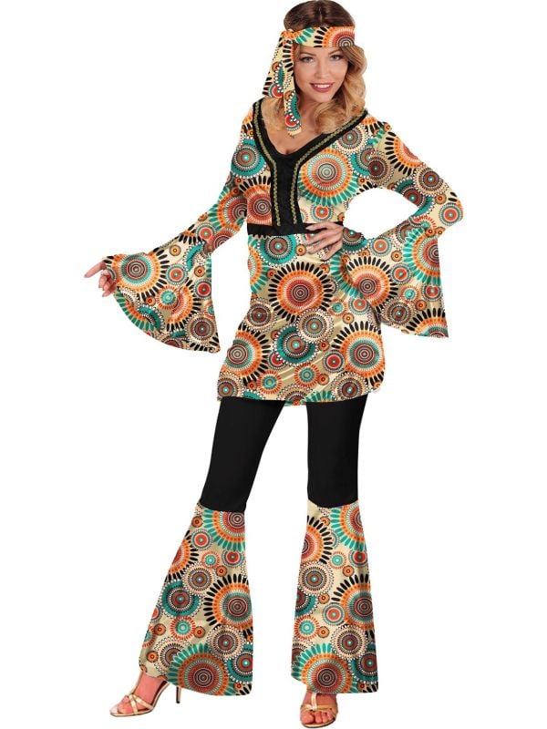 Retro hippie pak vrouwen