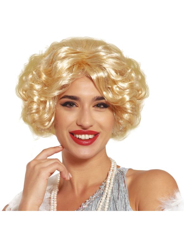 Retro Marilyn Monroe pruik blond main product photo
