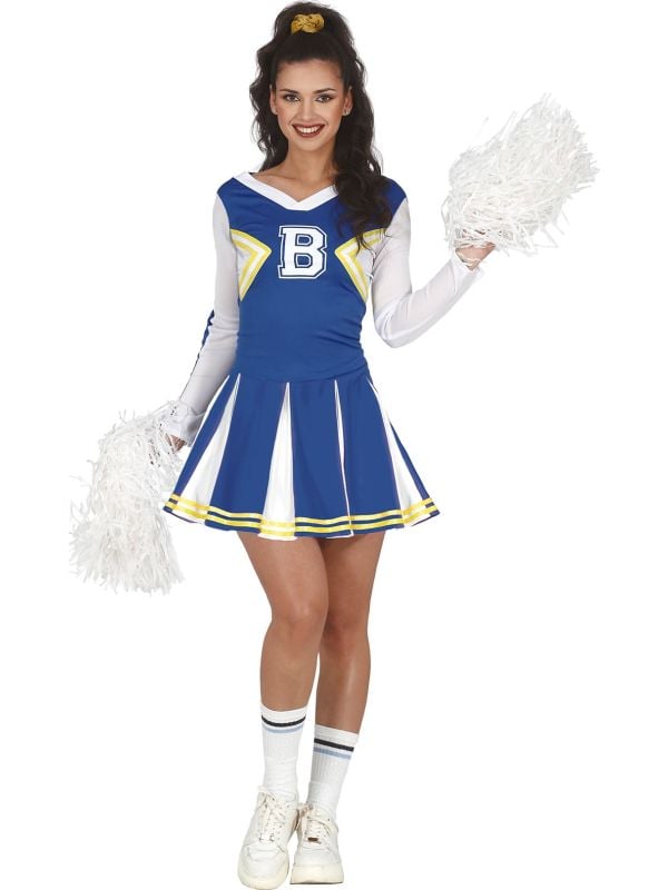 Riverdale blauwe Cheerleader outfit dames