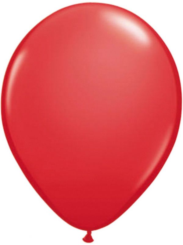 Robijn rode metallic ballonnen 50 stuks 30cm