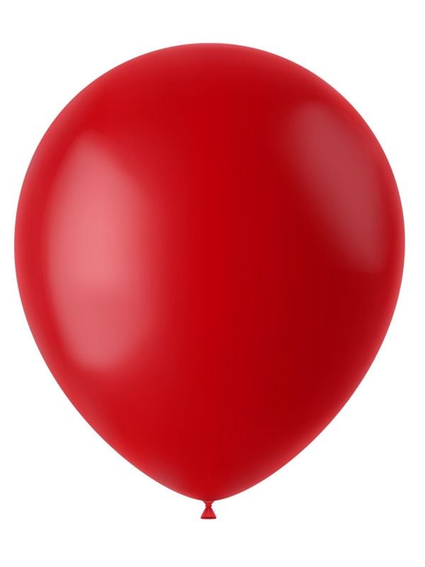 Rode ballonnen matte kleur