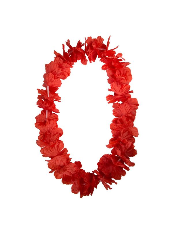 Rode bloemen hawaii krans main product photo
