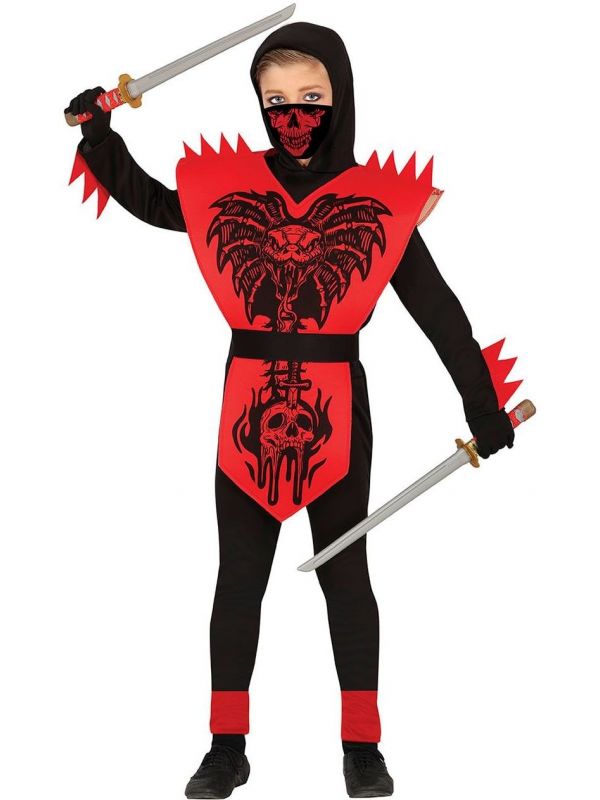 Rode cobra ninja outfit kind