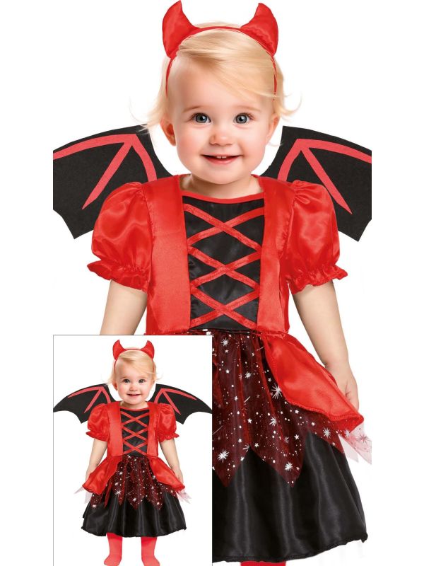 Rode duivel jurk halloween baby main product photo