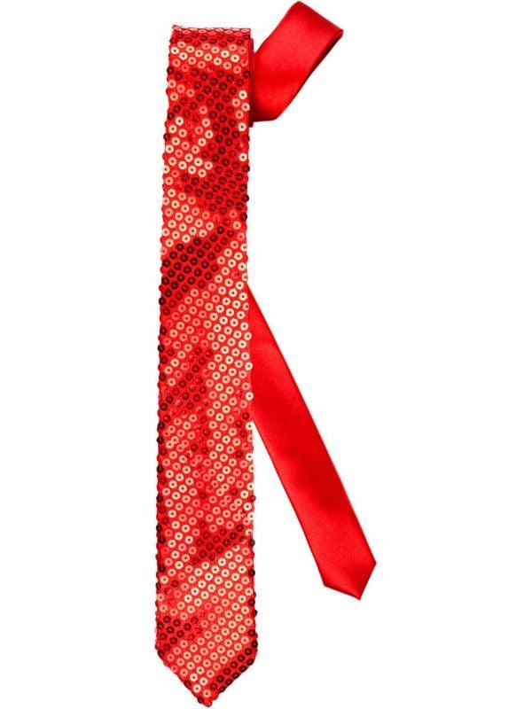 Rode glitter stropdas