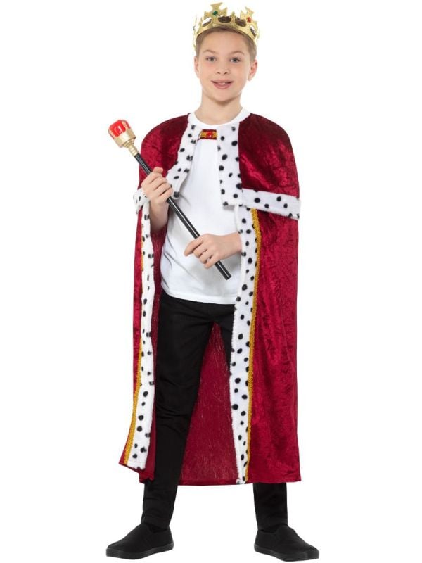 Rode koninklijke mantel voor kinderen main product photo