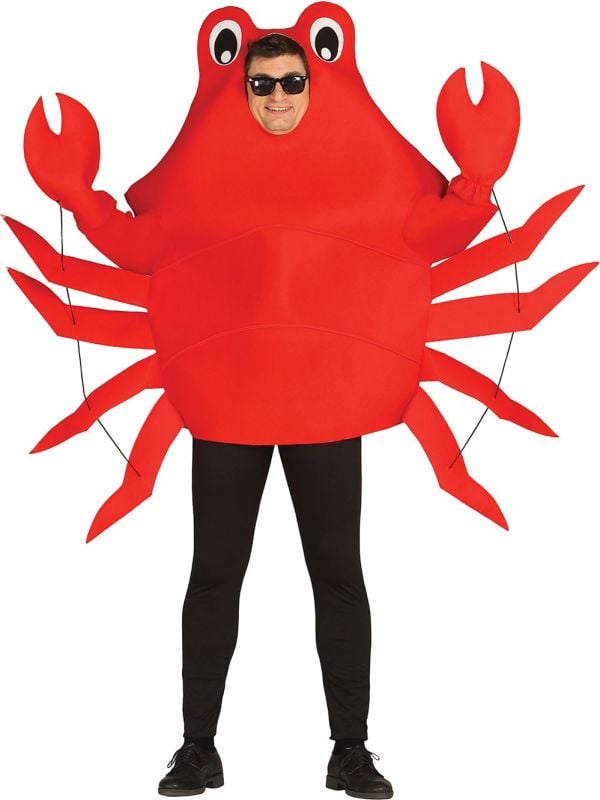 Rode krab carnaval outfit