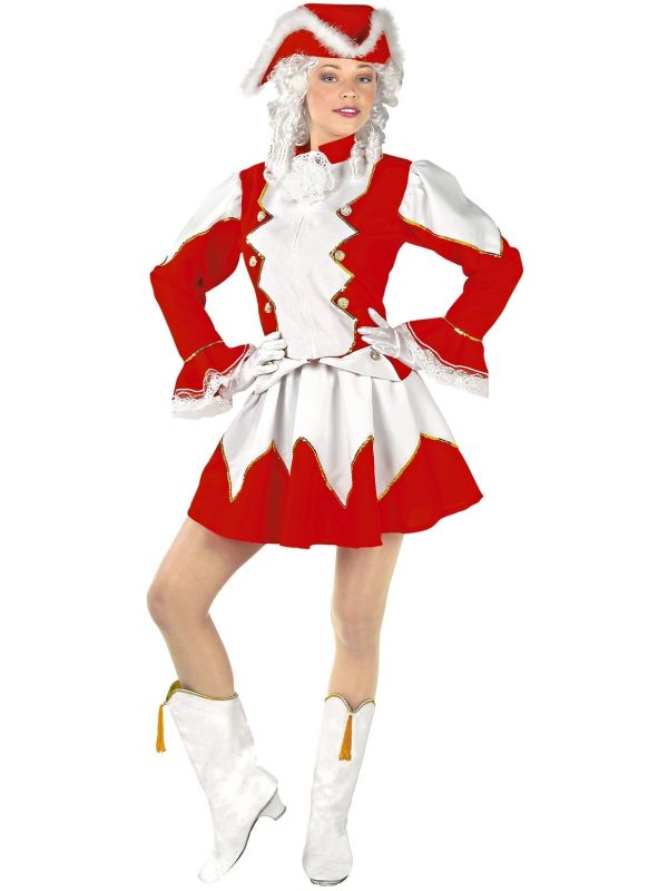 Rode majorette kleding