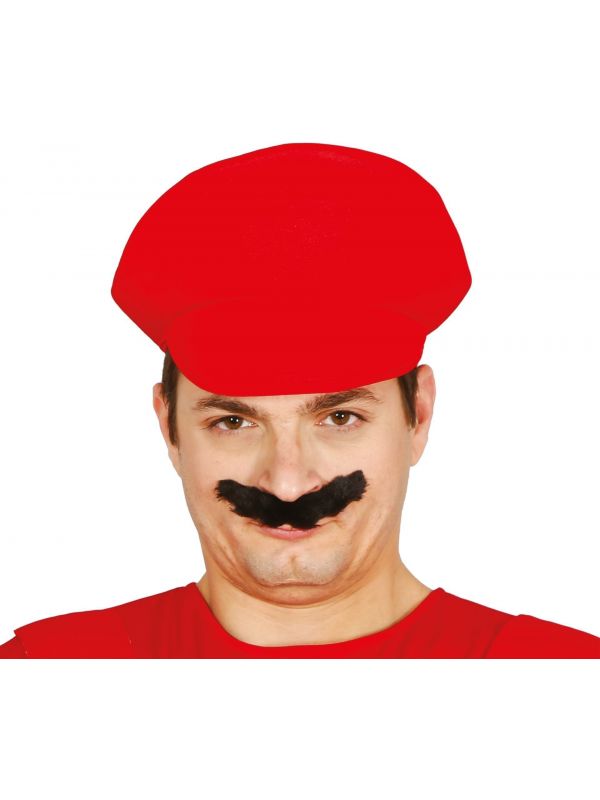 Rode Mario hoed