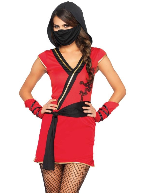 Rode ninja jurk