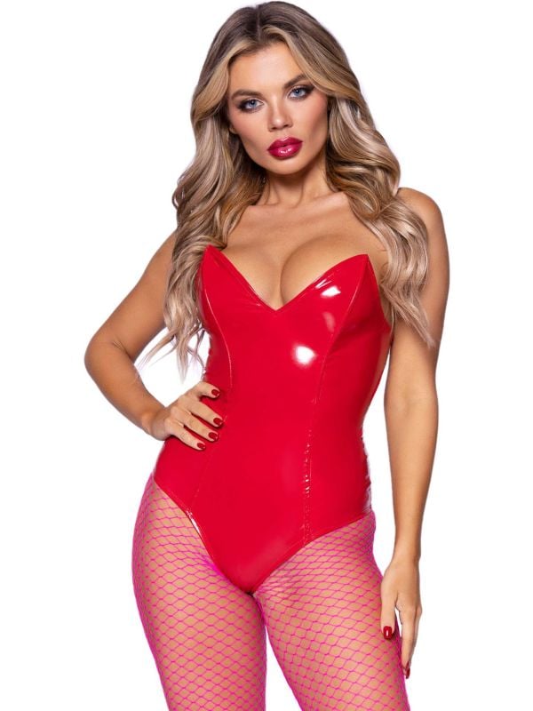 Rode skelet bodysuit