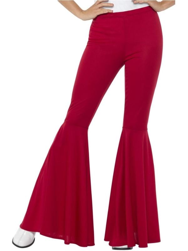 Rode wijde vrouwen broek 60s main product photo