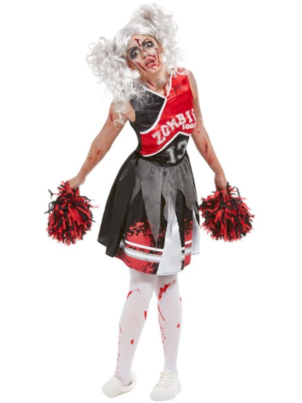 Rode zombie pakje cheerleader