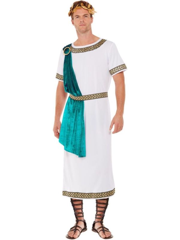 Romeinse Koning Kostuum Mannen Wit main product photo