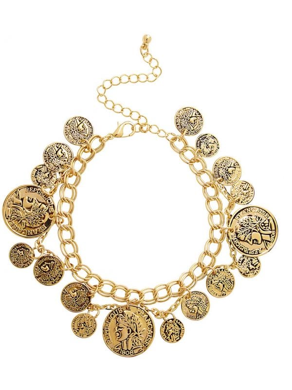 Romeinse munten armband goud