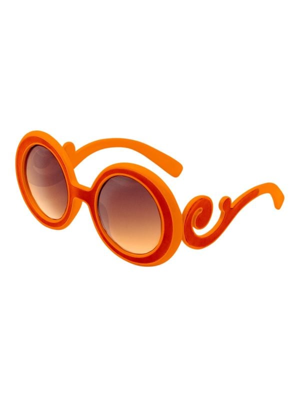 Ronde oranje vintage bril