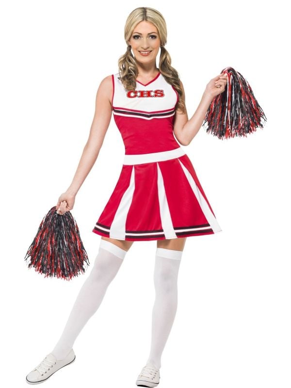 Rood cheerleader jurkje dames