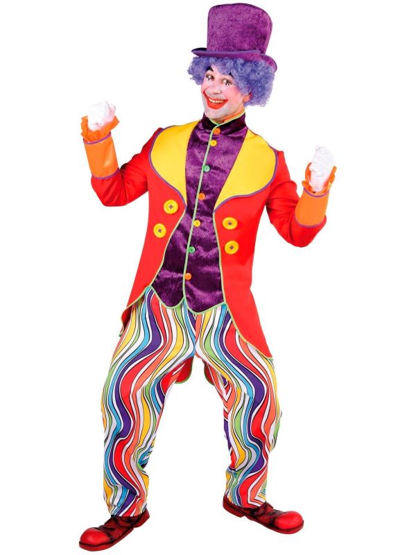 Rood clownskostuum heren main product photo