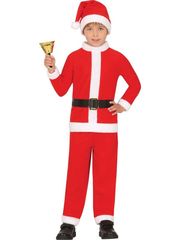 Rood kerstman kostuum kinderen