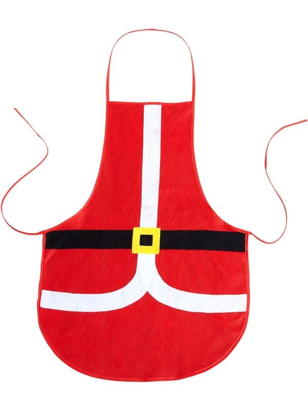 Rood kerstman schort