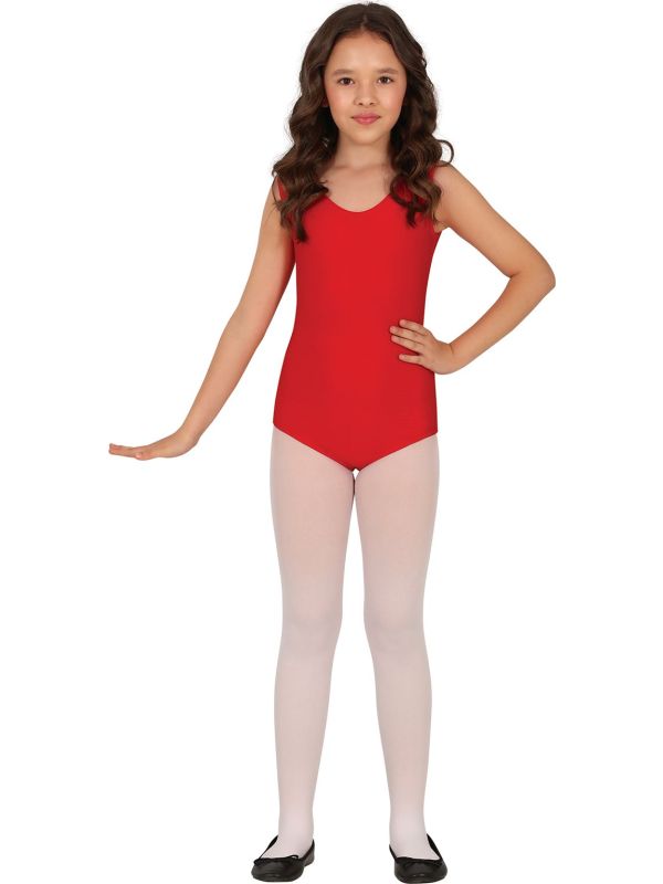 Rood Mouwloos Maillot Meisjes main product photo