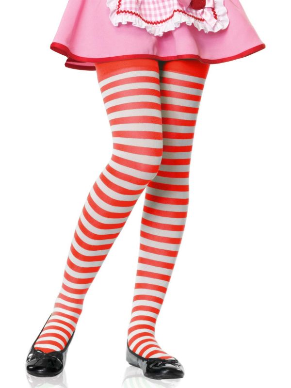 Rood wit gestreepte kinder panty main product photo